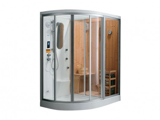 Cabine De Douche Intégrale D'Angle Haumea Fonction Hammam intérieur Cabine De Douche Sauna