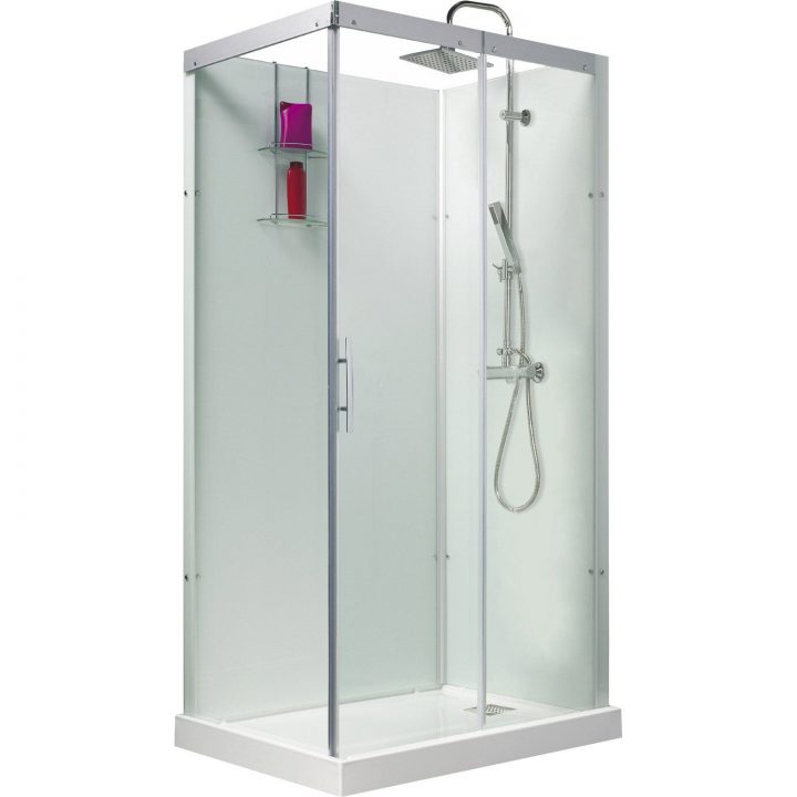 Cabine De Douche Rectangulaire 110X80 Cm, Thalaglass 2 encequiconcerne Galet Douche Leroy Merlin