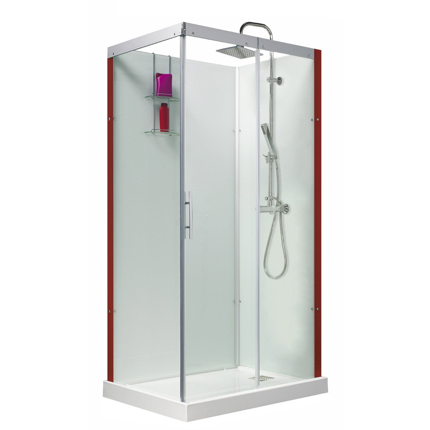 Cabine De Douche Rectangulaire 110X80 Cm, Thalaglass 2 pour Bac Douche 110X80 Cabine De Douche Rectangulaire 110X80 Cm, Thalaglass 2 pour Bac Douche 110X80