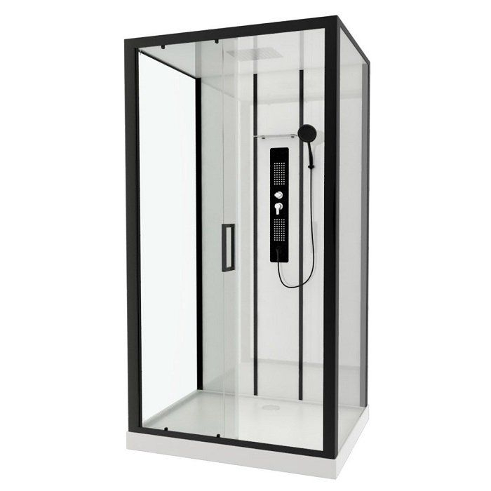 Cabine De Douche Rectangulaire Urban – Cabine De Douche concernant Panneau De Douche Leroy Merlin