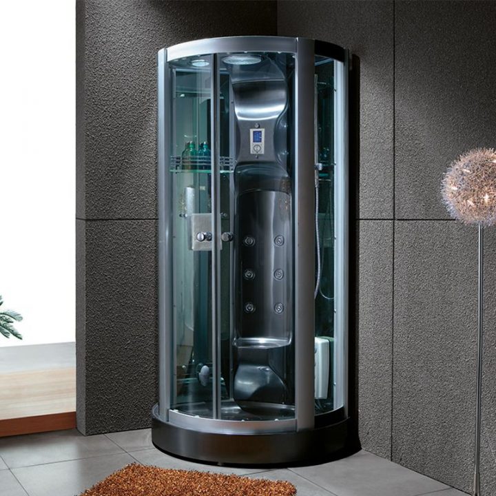 Cabine Douche Intégrale En Version Noire | Calypso Black dedans Cabine De Douche Ronde Cabine Douche Intégrale En Version Noire | Calypso Black dedans Cabine De Douche Ronde