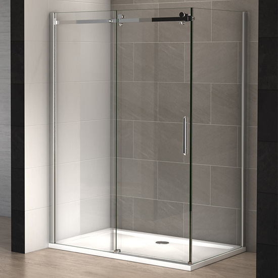 Cabine Douche Pure 140 X 80 Cm Thalassor intérieur Porte De Douche Italienne Coulissante
