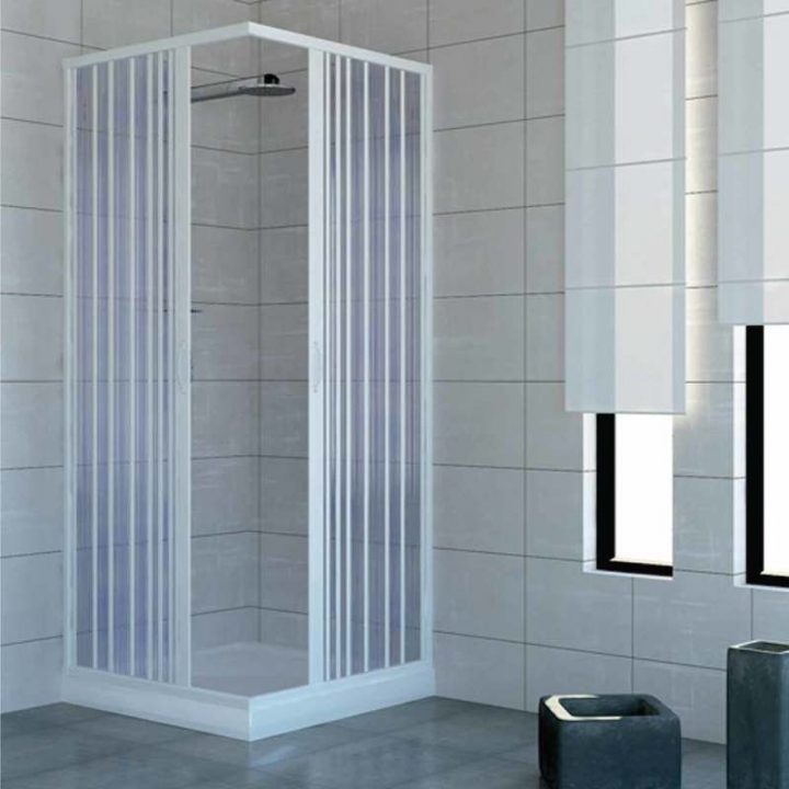Cabine Paroi De Douche En Plastique Pvc Mod. Acquario pour Paroi De Douche En Plastique