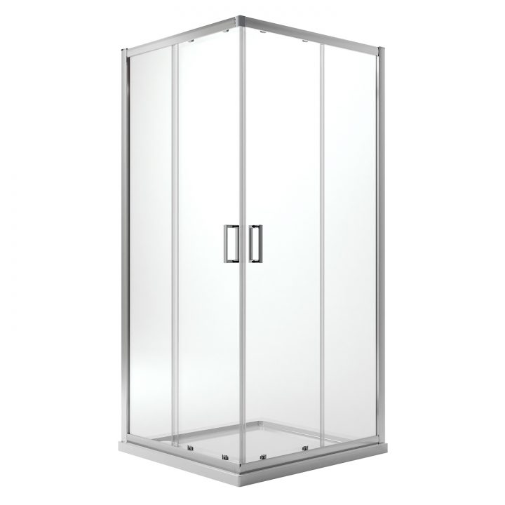 Cabine Paroi Douche 100X100 H200 Cm Verre Transparent destiné Bac De Douche 100X100