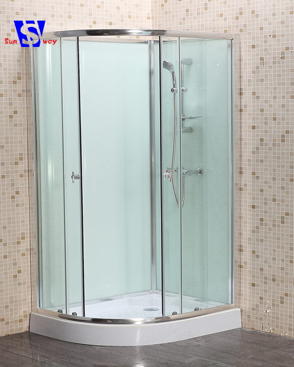 Carré Style 5Mm Poire Verre Bain De Vapeur Cabine De destiné Cabine De Douche Caravane