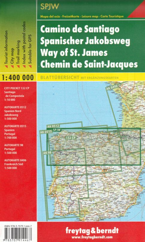 Carte Chemin De Saint-Jacques De Compostelle avec Chemin De Compostelle Au Portugal Itinéraire