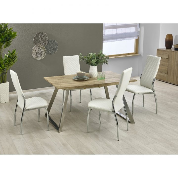 Chaise Blanche De Salle À Manger – Atout Mobilier destiné Chaise De Salle A Manger Blanche