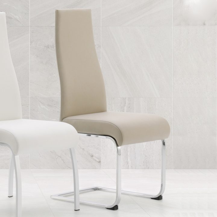 Chaise De Salle A Manger Avec Dossier Haut Adaro – Zendart avec Chaises De Salle À Manger Design