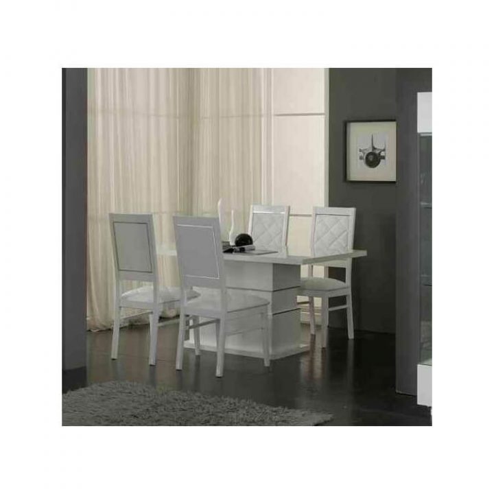 Chaise De Salle À Manger Blanche (Lot De 2) Bianca avec Chaise De Salle A Manger Blanche