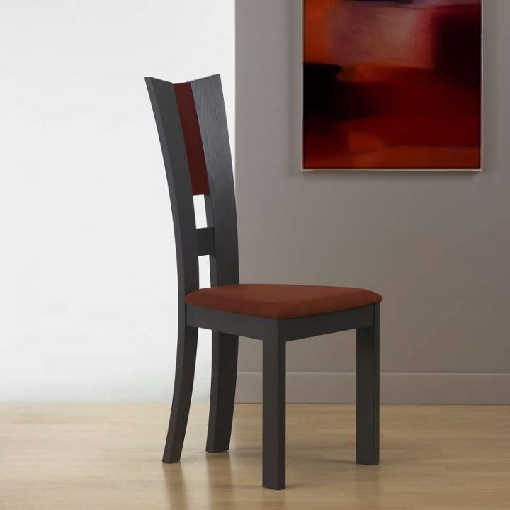 Chaise De Salle À Manger Contemporaine En Tissu Et Bois serapportantà Chaise De Salle A Manger Contemporaine