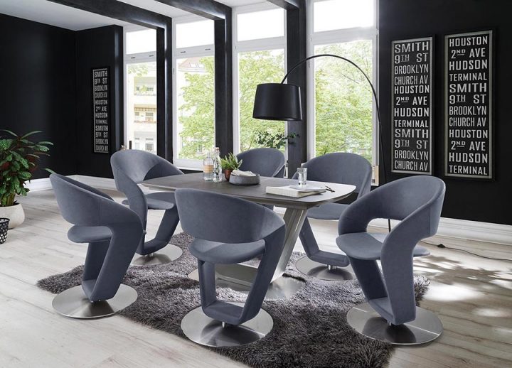 Chaise De Table Design Pivotante Pour Salle À Manger destiné Chaise Fauteuil Pour Salle A Manger