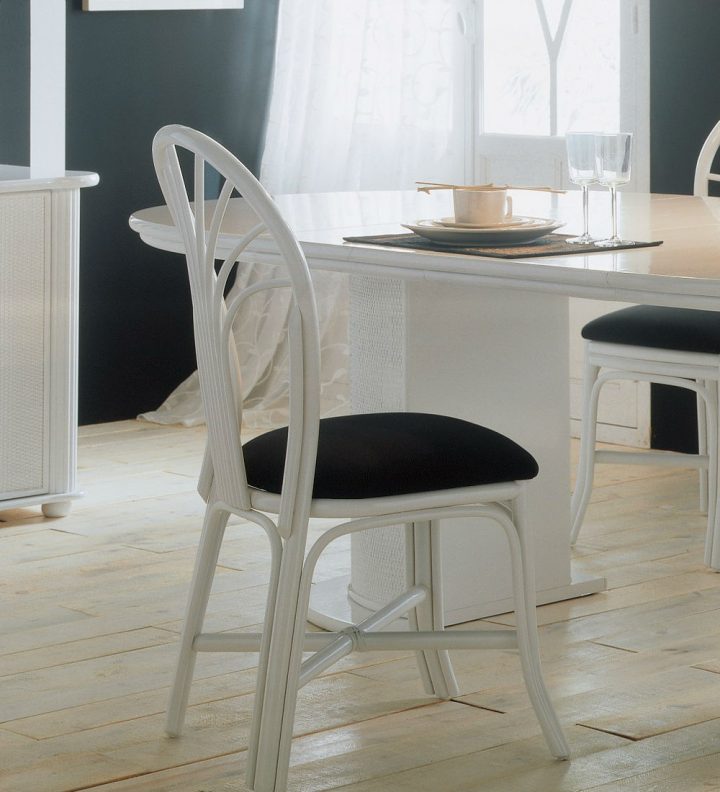 Chaise En Rotin D'Intérieur – Brin D'Ouest pour Chaise De Salle A Manger Blanche