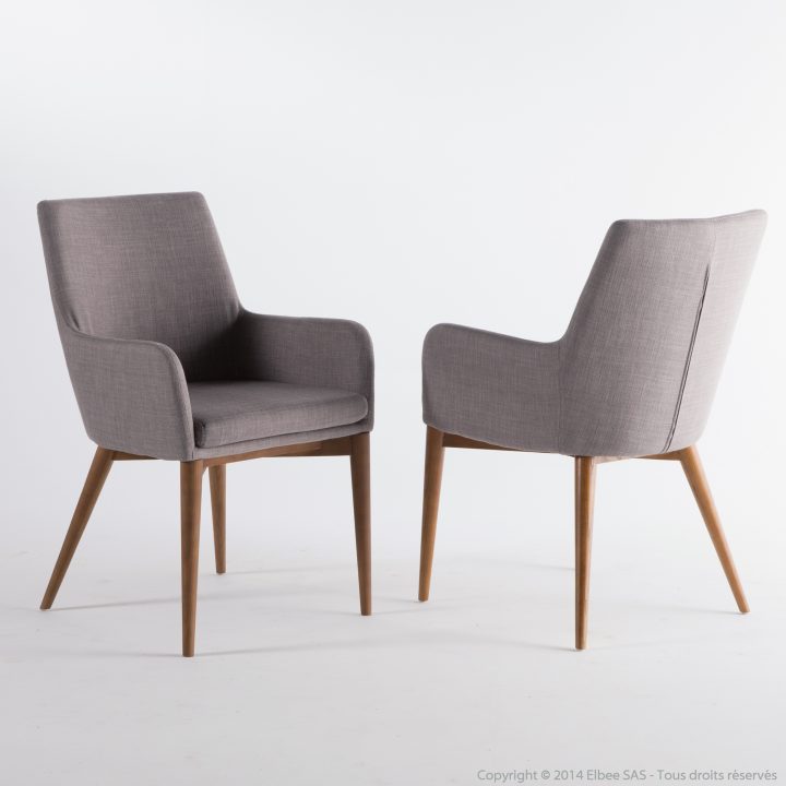 Chaise Salle A Manger Tissu Gris | Idées De Décoration à Chaises Salle À Manger Ikea