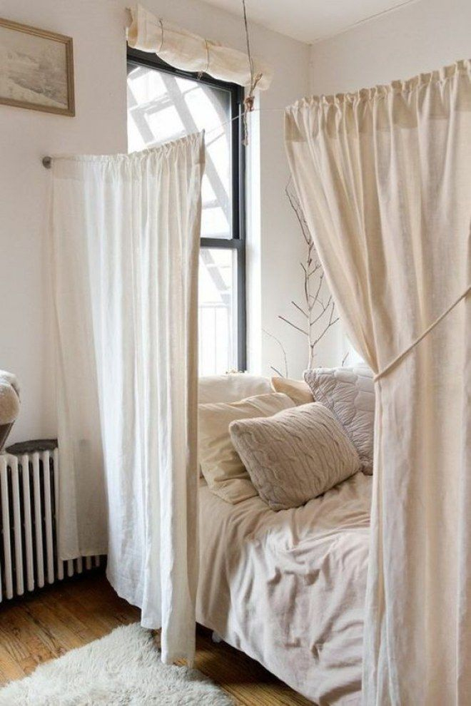 Chambre À Coucher : Tendez Un Rideau Pour Bien Isoler concernant Separer Une Piece Par Un Rideau