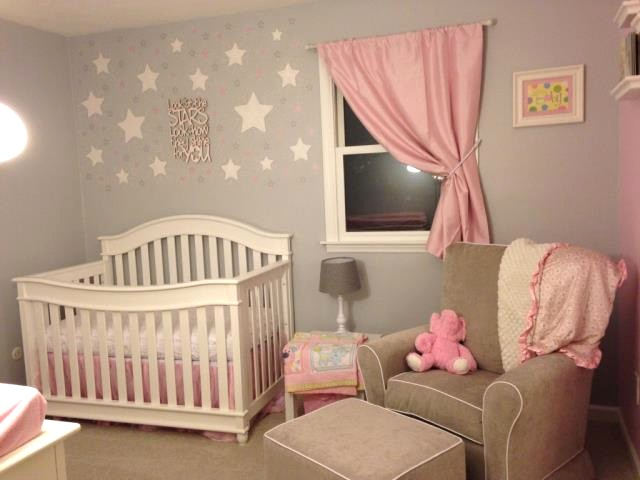 Chambre B B Fille En Gris Et Rose 27 Belles Id Es Partager avec Rideau Gris Et Rose