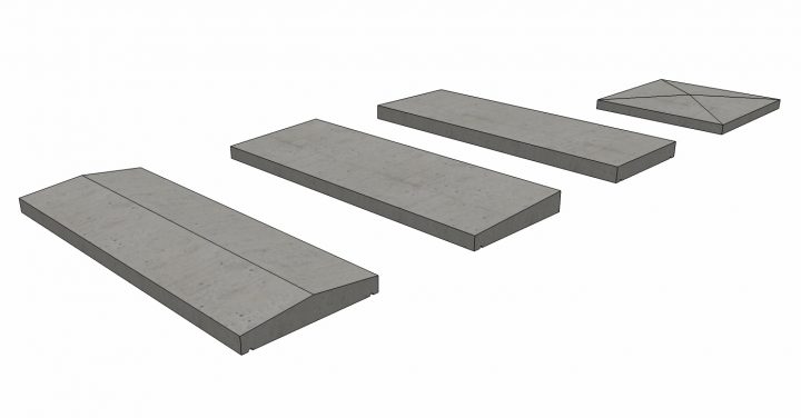 Chapeau Beton Mur – Revêtements Modernes Du Toit destiné Chapeau Cheminée Béton