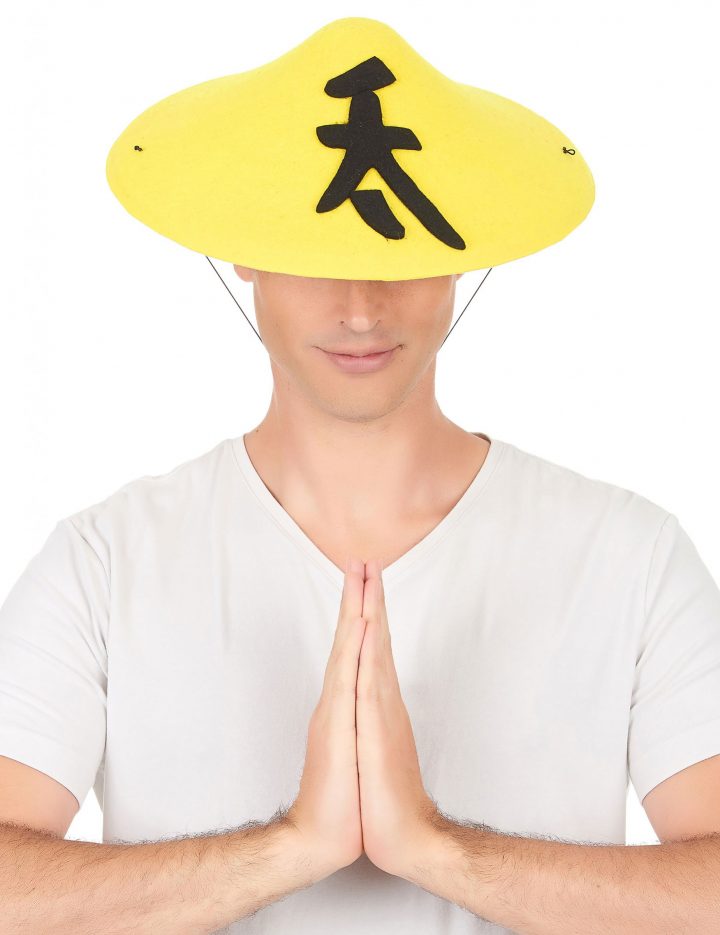 Chapeau Chinois Jaune Adulte : Deguise-Toi, Achat De Chapeaux pour Chapeau Chinois Cheminée