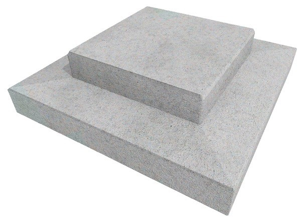 Chapeau Contemporain Pour Pilier En Béton – L.40 X L.40 X destiné Chapeau De Cheminée Béton