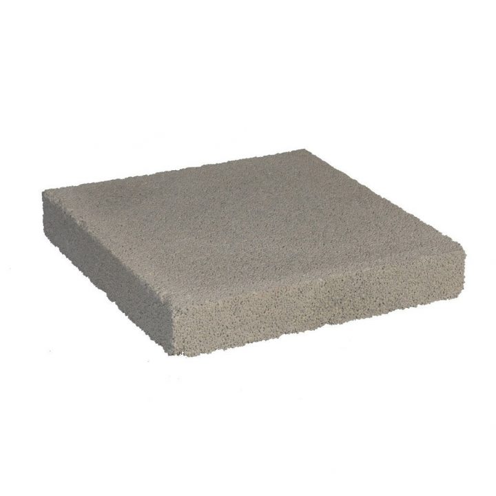 Chapeau De Pilier En Béton Blanc, L.25 X H.4 X P.25 Cm serapportantà Chapeau De Cheminée Béton