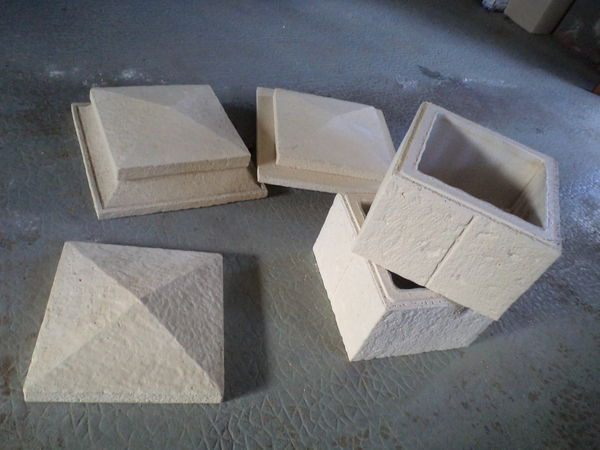 Chapeau De Pilier En Pierre D’occasion encequiconcerne Boisseau Cheminée 40X40