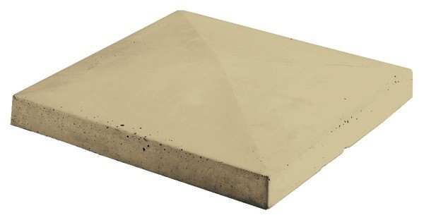 Chapeau Pour Pilier En Béton Moulé Ton Sable – L.40 X L.40 avec Chapeau Cheminée Béton