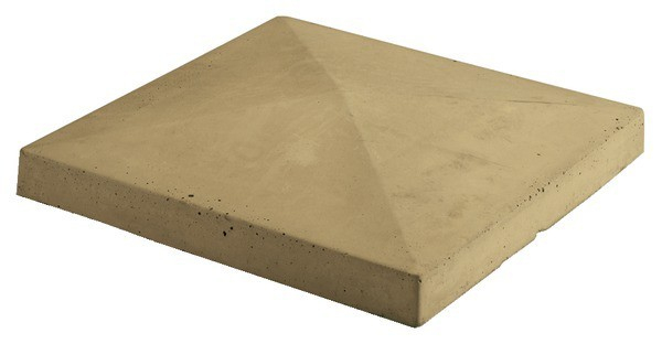 Chapeau Pour Pilier En Béton Moulé Ton Sable – L.40 X L.40 tout Chapeau De Cheminée Béton Brico Depot