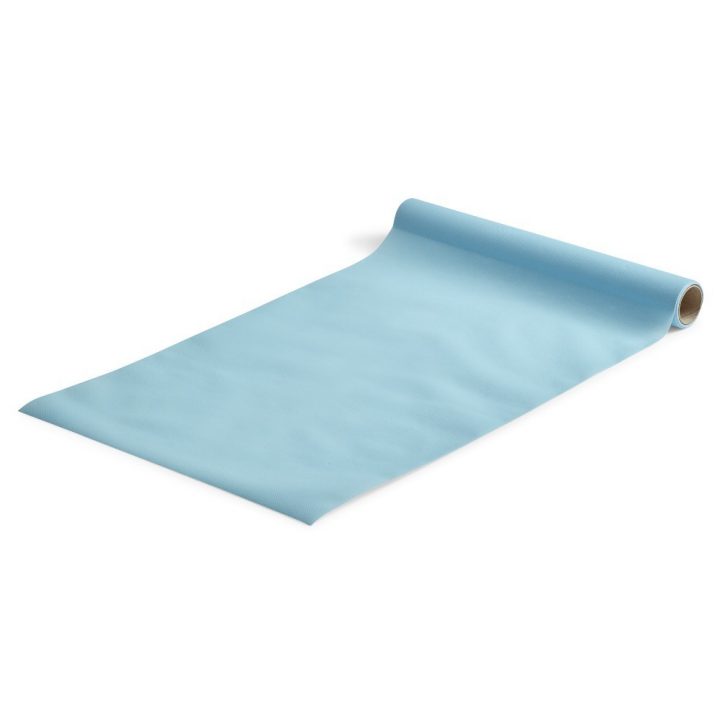 Chemin De Table Bleu Clair Effet Tissu Papier Voie Sèche 4 avec Chemin De Table Jetable Gifi
