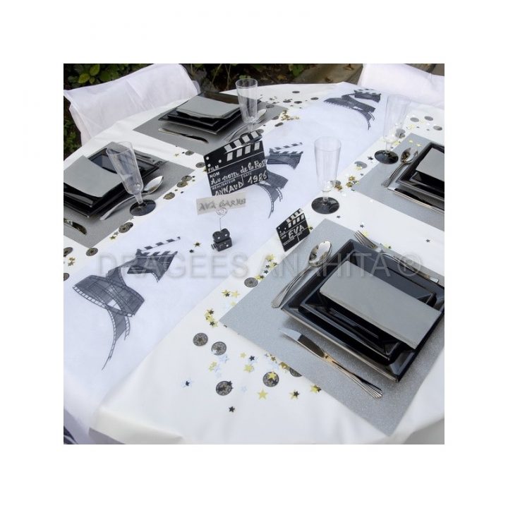 Chemin De Table Cinéma – Dragées Anahita destiné Chemin De Table Cinema