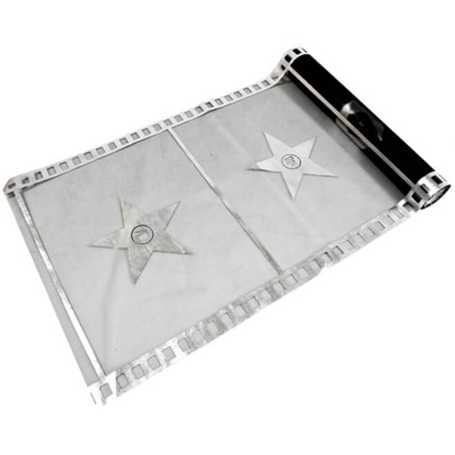 Chemin De Table Cinéma Organdi Noir / Argent (X1) Ref/Org416 encequiconcerne Chemin De Table Cinema