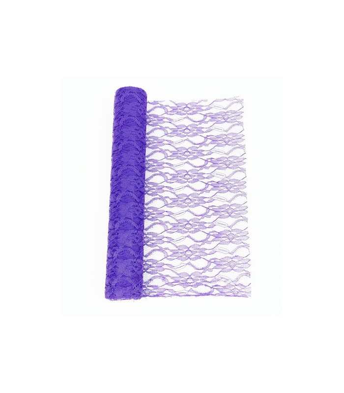 Chemin De Table Dentelle Violet Couleur Violet intérieur Chemin De Table Violet