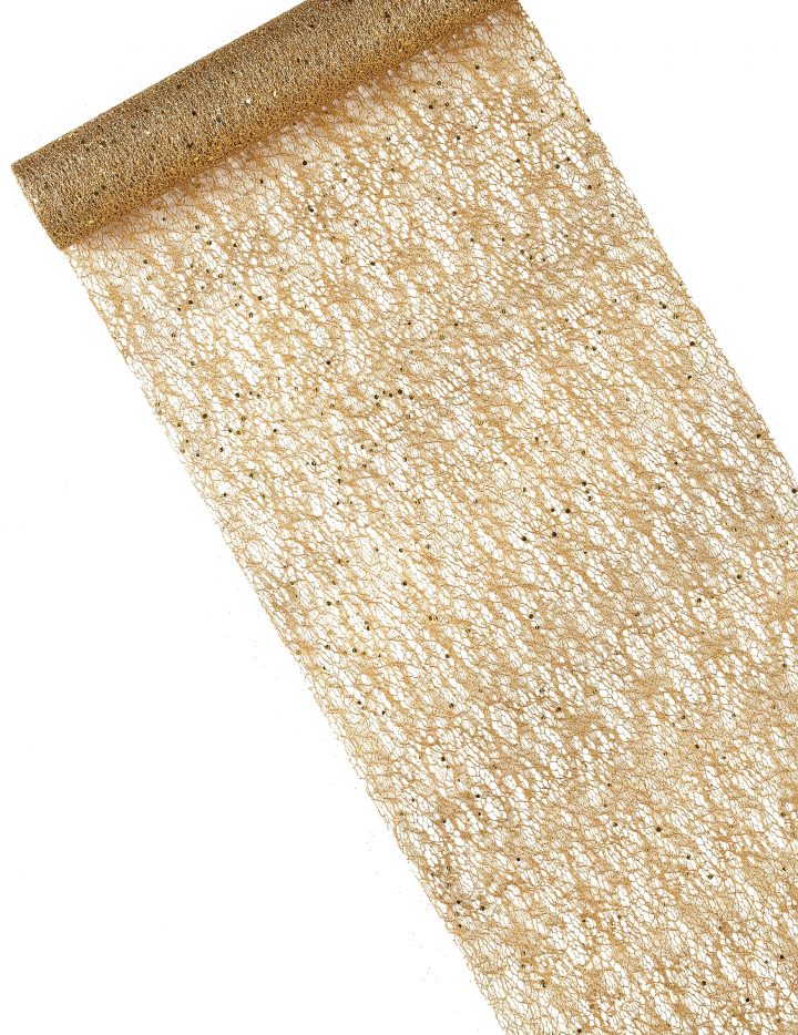 Chemin De Table Doré Métallisé 28 Cm X 5 M, Décoration destiné Chemin De Table Etoile