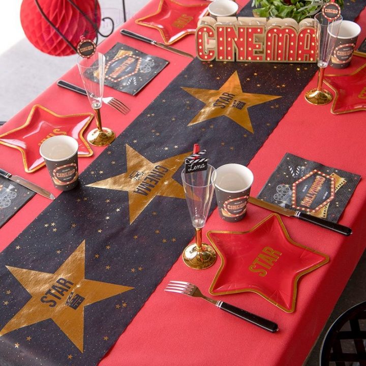 Chemin De Table Étoile Cinéma – Dragées Anahita encequiconcerne Chemin De Table Cinema