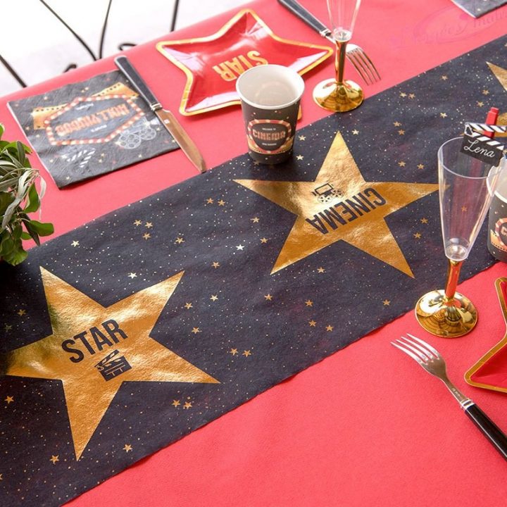 Chemin De Table Étoile Cinéma – Dragées Anahita serapportantà Chemin De Table Cinema
