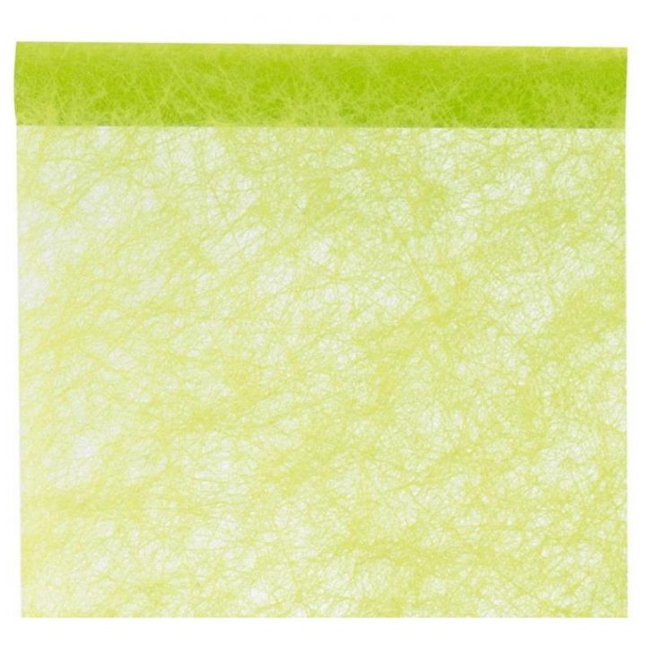 Chemin De Table Fanon Vert Anis Achat Chemins De Table dedans Chemin De Table Vert Anis