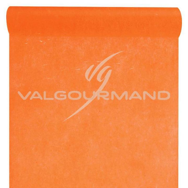 Chemin De Table Intissé 30Cm X 10M Orange tout Chemin De Table Orange