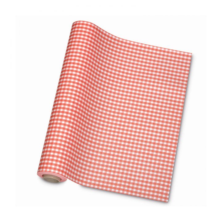 Chemin De Table Intissé Rouge Vichy (0,40X10M) destiné Chemin De Table Vichy