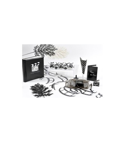 Chemin De Table Jetable Blanc Pellicules Cinéma En Tissu pour Chemin De Table Cinema