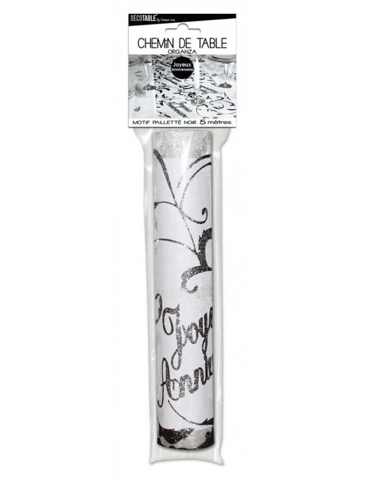 Chemin De Table Joyeux Anniversaire dedans Chemin De Table Joyeux Anniversaire