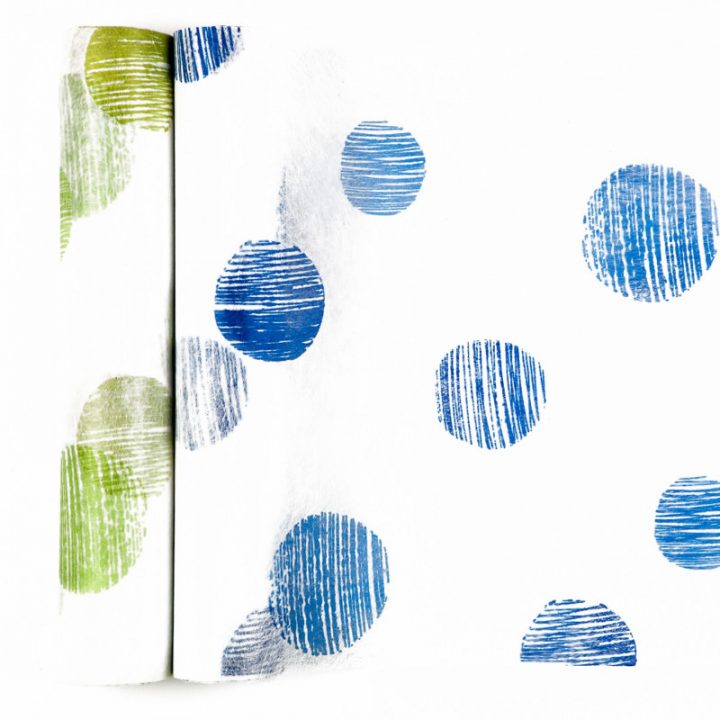 Chemin De Table Larges Pois Blanc / Vert Anis serapportantà Chemin De Table Vert Anis