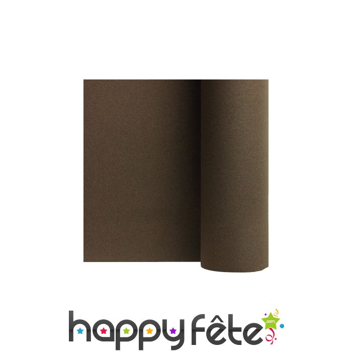 Chemin De Table Marron Chocolat En Rouleau intérieur Chemin De Table Marron