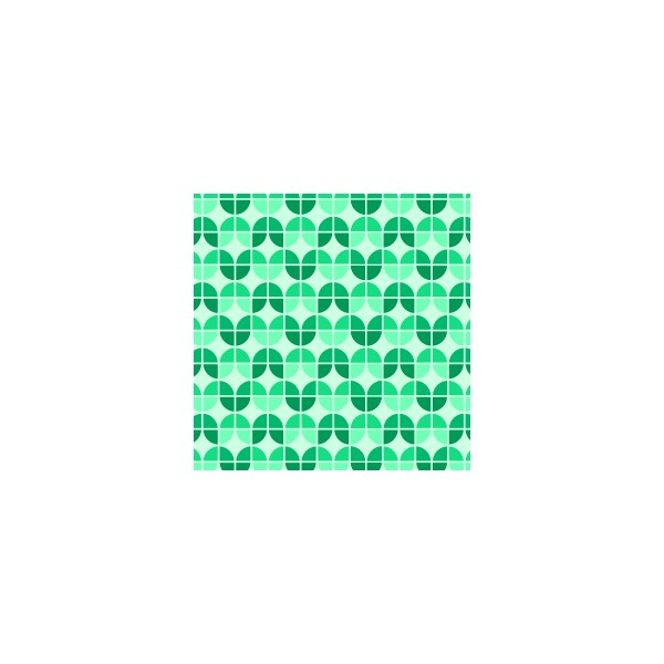 Chemin De Table Motif Sixties Vert Emeraude – Deco-Tissus destiné Chemin Emeraude