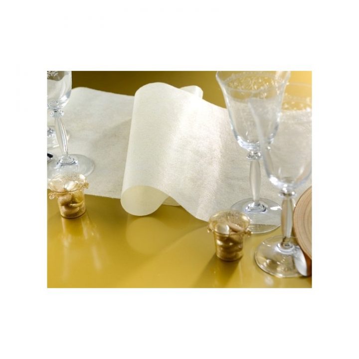 Chemin De Table Pailleté Intissé Couleur 10 M : Achat concernant Chemin De Table Pailleté