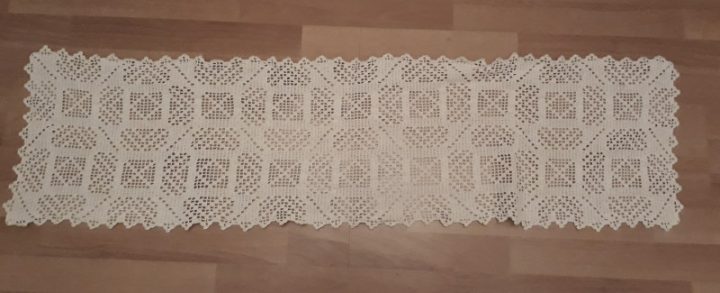 Chemin De Table, Réalisé Au Crochet Vintage – Les Vieilles avec Chemin De Table Au Crochet