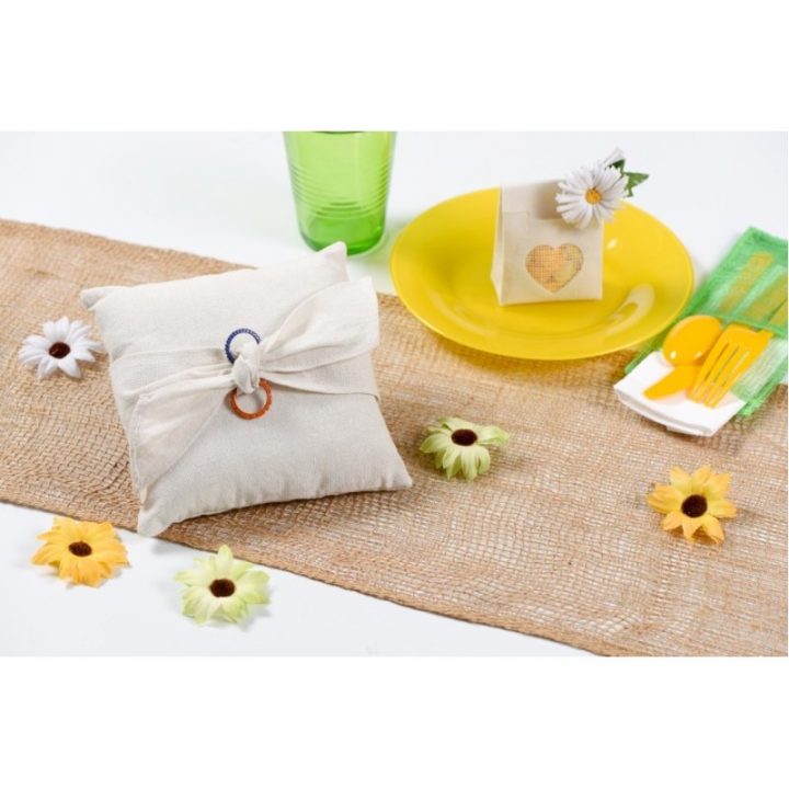 Chemin De Table Toile De Jute Naturelle 5 M intérieur Chemin De Table Toile De Jute 10M