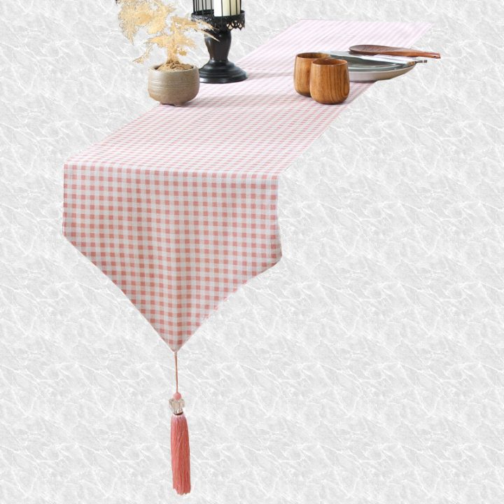 Chemin De Table Vichy Rose | Runner Collection avec Chemin De Table Vichy