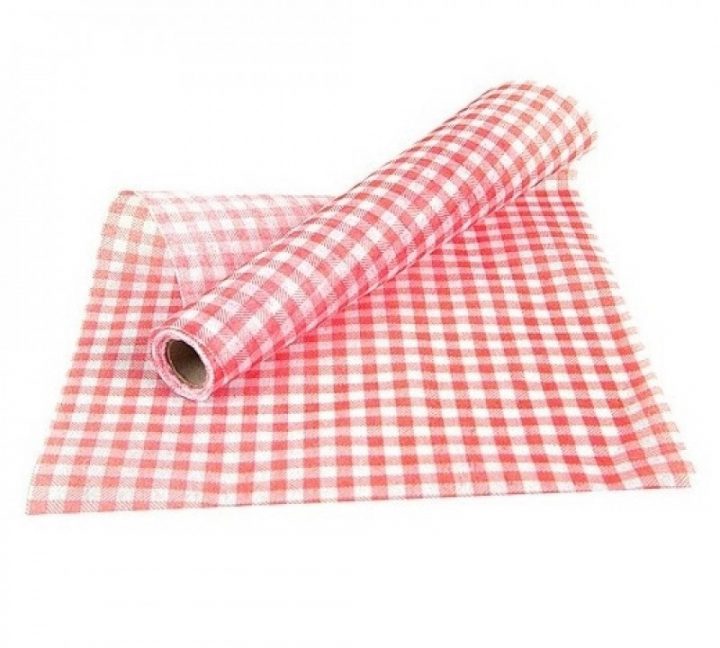 Chemin De Table Vichy Rouge 5M Articles De Fête intérieur Chemin De Table Vichy