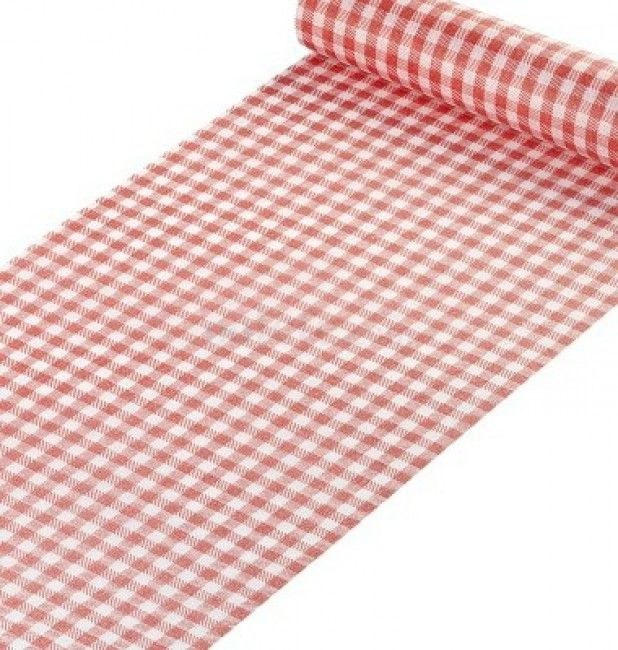 Chemin De Table Vichy Rouge 5M | Vichy Rouge, Chemins De avec Chemin De Table Vichy