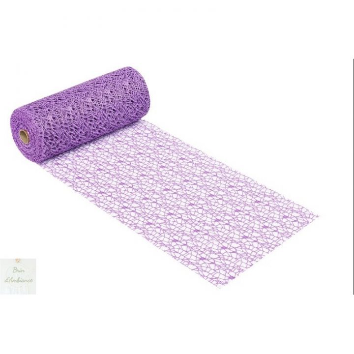 Chemin De Table Violet Aspect Filet De Pêche – Brin D Ambiance encequiconcerne Chemin De Table Violet