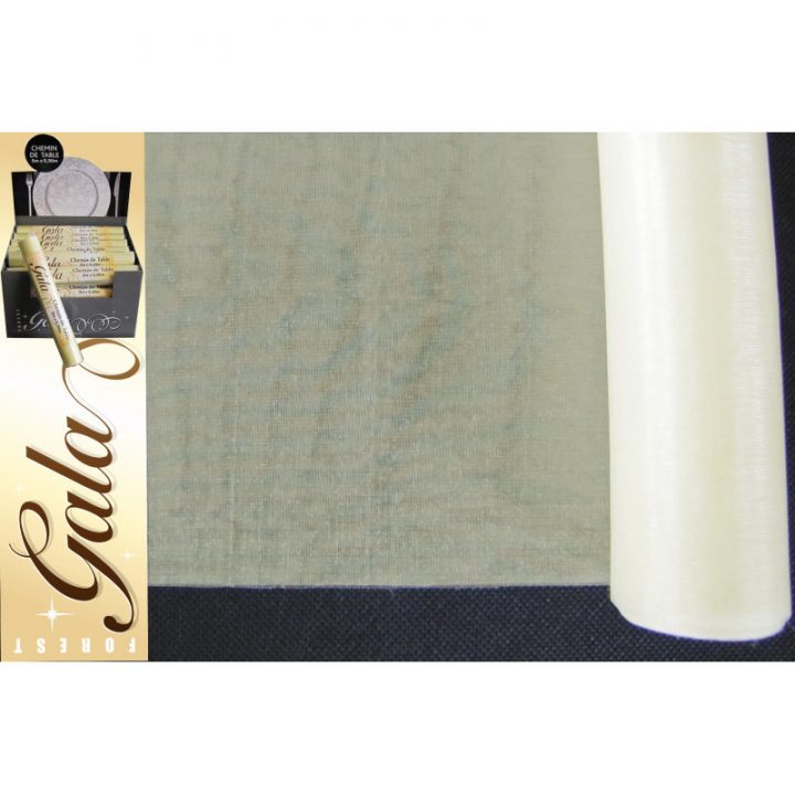 Chemin Organza Ivoire 5 M dedans Chemin De Table Foot