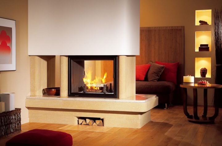 Cheminée 3 Faces Vitrées Prix – Energies Naturels intérieur Cheminée Centrale Prix